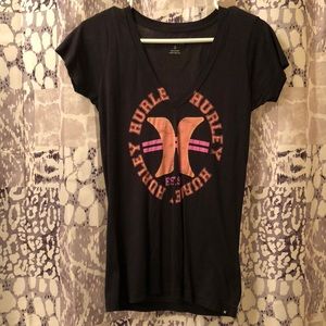 Vneck Hurley black blouse.